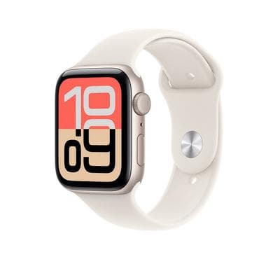 Apple Watch SE 3 GPS 44mm Starlight Aluminium Case with Starlight Sport Band M/L
