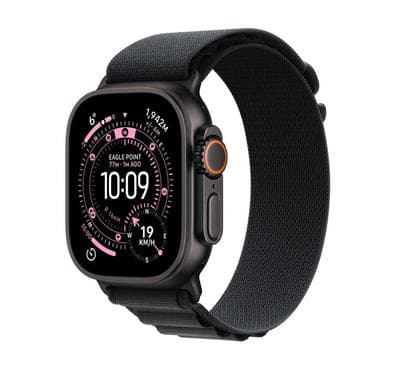 Apple Watch Ultra 3 GPS + Cellular 49mm Black Titanium Case with Black Alpine Loop Medium