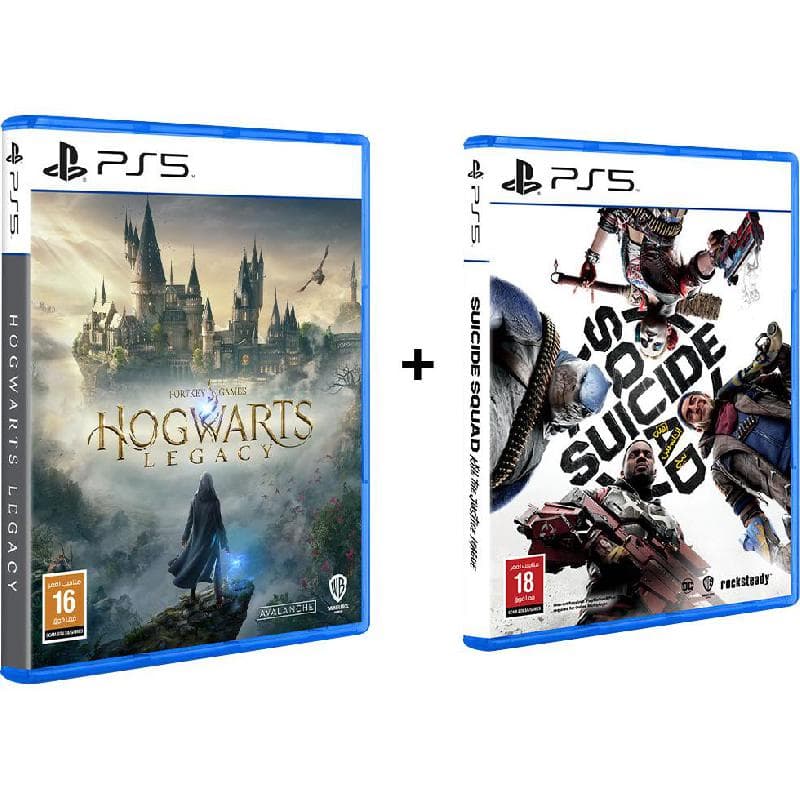 Hogwarts Legacy + Suicide Squad: Kill the Justice League Bundle PlayStation 5 (Games) Blu-ray Disc Warner Bros.