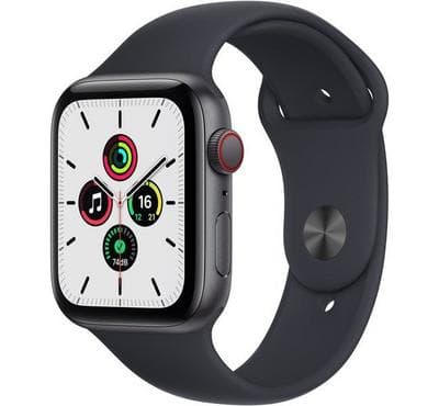 Apple Watch SE GPS + Cellular,44mm Space Grey Aluminium Case, Sport Band.