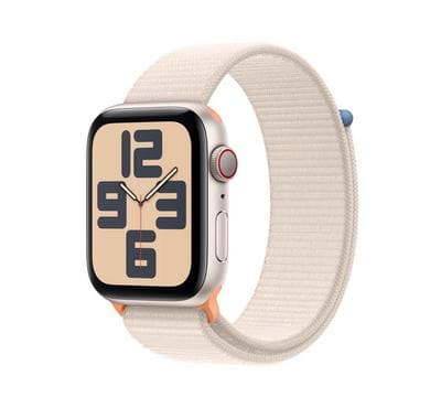 Apple Watch SE GPS + Cellular 40mm Starlight Aluminium Case with Starlight Sport Loop