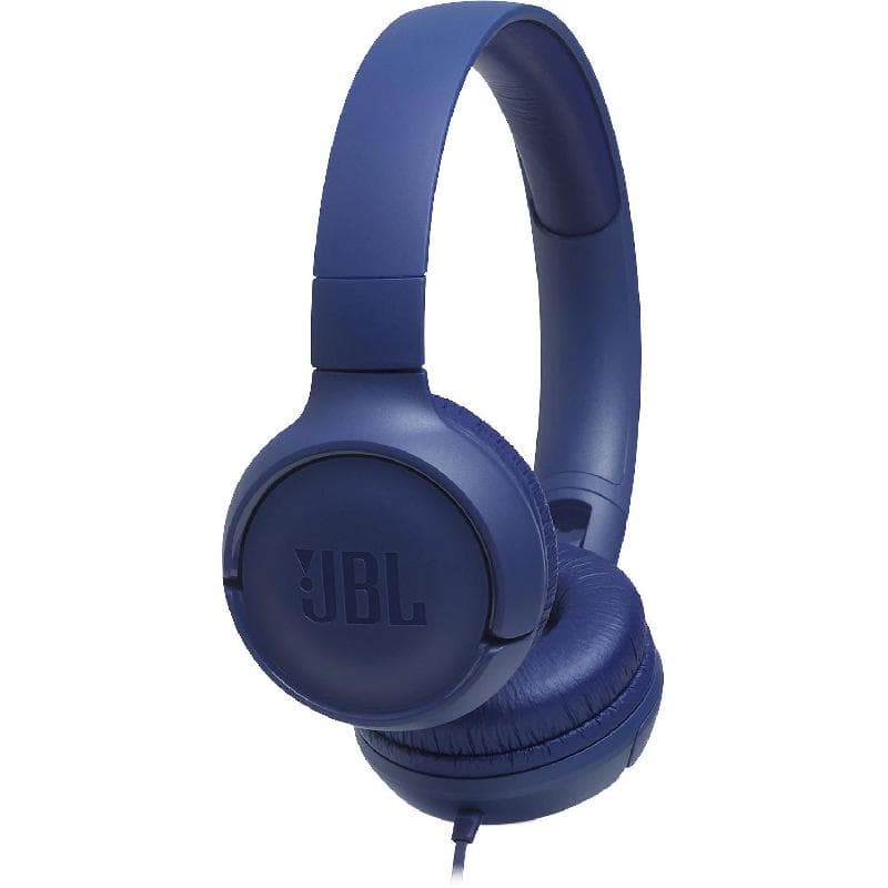 JBL Tune 500 On-Ear Headphones Wired Blue