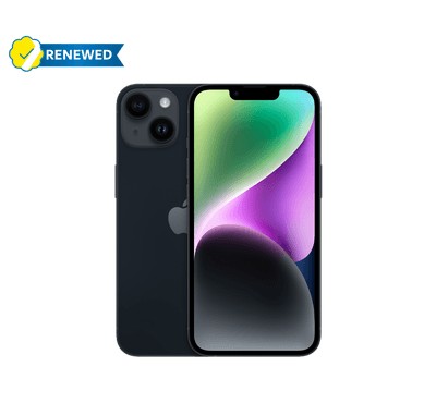 Carbone Renewed iPhone 14, 5G, Grade A, 256 GB, Midnight